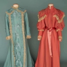 TWO WOOL MORNING GOWNS, 1870s &amp; 1890s