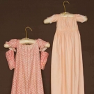 TWO TODDLERS&#039; CALICO DRESSES, EARLY 19TH C