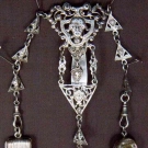 STERLING CHATELAINE, ENGLAND, LATE 19TH C