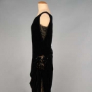 BLACK VELVET EVENING GOWN, PARIS, c. 1920
