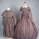 LADY'S &amp; GIRL'S DAY DRESSES, 1825 &amp; 1855
