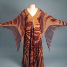 STAVROPOULOS AIR-BRUSHED GOWN, 1970s