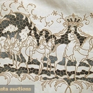 NAPOLEANIC MADEIRA CLOTH &amp; NAPKINS, c. 1950