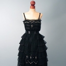 BLACK LACE PARTY DRESS, c. 1915