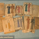 11 LADIES' GARMENT PATTERNS, 1930s