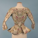 SILK BROCADE &amp; GOLD BODICE, LATE 18TH C