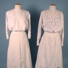 EMBROIDERED WHITE LINEN SEPERATES, c. 1910
