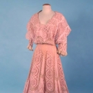 TRAINED PINK TEA GOWN, c. 1905