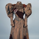 IRIDESCENT SILK DAY DRESS, 1895