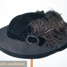 BLACK TITANIC HAT, c. 1906