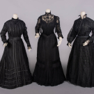 THREE MOURNING DRESSES, 1900-1905