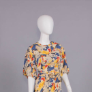 PRINTED SILK GARDEN PARTY DRESS, 1934