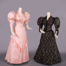 TWO SILK AFTERNOON DRESSES, c. 1894