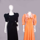 TWO VELVET EVENING ENSEMBLES, 1930s