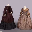 ONE POLONAISE BODICE &amp; ONE DAY DRESS, c. 1872 &amp; 1840s