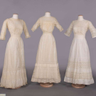 THREE COTTON TEA DRESSES, c. 1910