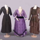 THREE COTTON OR SILK DAY DRESSES, 1913-1918
