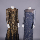 TWO RICHILENE EVENING GOWNS, NEW YORK, 1980s
