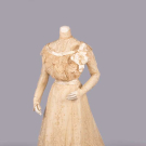 EMBROIDERED TEA GOWN, HARTFORD CONNECTICUT, c. 1902