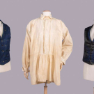 TWO GENT’S WAISTCOATS &amp; ONE SHIRT, 1840s