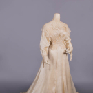 CHINA SILK, CHIFFON &amp; LACE EVENING GOWN, c. 1908