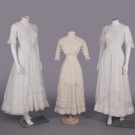 THREE COTTON OR SILK LINGERIE DRESSES, 1905-1912