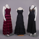 THREE EVENING OR PARTY DRESSES, LATE 1930s