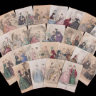 TWENTY FIVE FASHION PLATES, 1840s-1850s