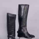 LOUBOUTIN SPIKED RIDING BOOTS, ITALY