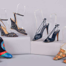 FOUR PAIR DESIGNER HEELS, FRANCE, ITALY &amp; USA