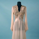 LACE &amp; CHIFFON LINGERIE ROBE, c. 1945