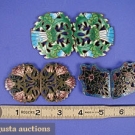 3 ENAMELED CLASPS, c. 1900