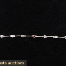 14K &amp; SEMI PRECIOUS JEWELED BRACELET, 20TH C