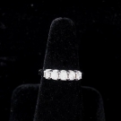 14K WHITE GOLD &amp; DIAMOND RING, MID 20TH C