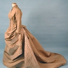 CHARLES WORTH SILK AFTERNOON DRESS, 1880s