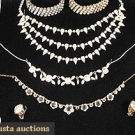 LOT OF RHINESTONE JEWELRY, 1930-1960