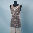 NET &amp; SEQUIN DRESS, c. 1926