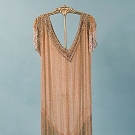 GOLD &amp; CRYSTAL BEADED DRESS, 1920s