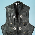 MAN'S FRINGED LEATHER VEST, 1950-1960