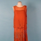 ORANGE BEADED DRESS, 1920s