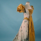 SILK BROCADE TEA GOWN, c. 1893