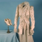 WEDDING GOWN &amp; SHOES, c. 1890