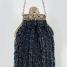 BLUE BEADED BAG, 1915-1920s