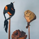 2 BONNETS &amp; 1 HAT, 1880-1890