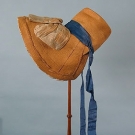 LADY'S NATURAL STRAW BONNET, c. 1830