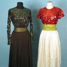 3 DESIGNER EVENING GOWNS, 1960-1970s