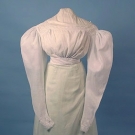 WHITE COTTON DRESS, 1820s