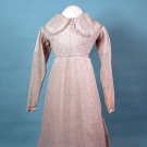 PRINTED DIMITY DAY DRESS, 1820s