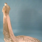 SATIN &amp; LACE WEDDING GOWN, c. 1912