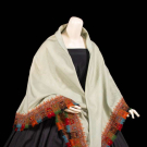 HAND EMBROIDERED KASHMIR SHAWL, MID 19TH CENTURY
